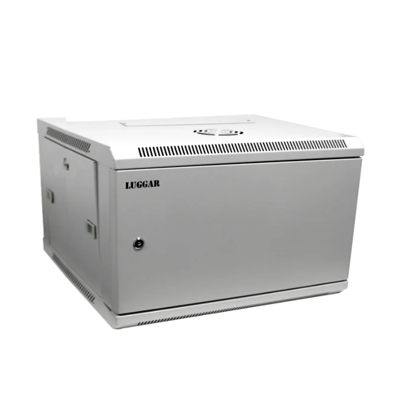 ארון שרתים Luggar 6U Wall-Mount 550x500 MG Solid Metal Door אפור HI-6U-500-MG