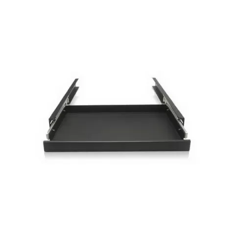 Claytek Keyboard Drawer on 1U Rails for Rack WA-KBR80B צבע שחור Claytek Keyboard Drawer on 1U Rails for Rack WA-KBR80B צבע שחור