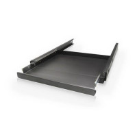 Claytek Keyboard Drawer on 1U Rails for Rack WA-KBR80B צבע שחור Claytek Keyboard Drawer on 1U Rails for Rack WA-KBR80B צבע שחור