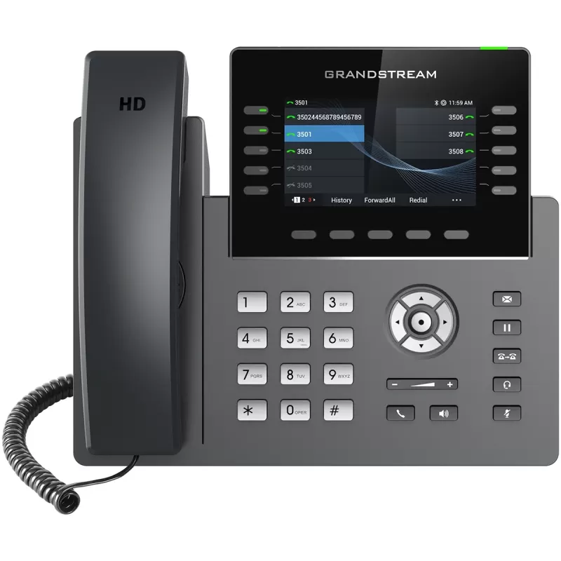 טלפון IP Grandstream GRP2615 צבע שחור
