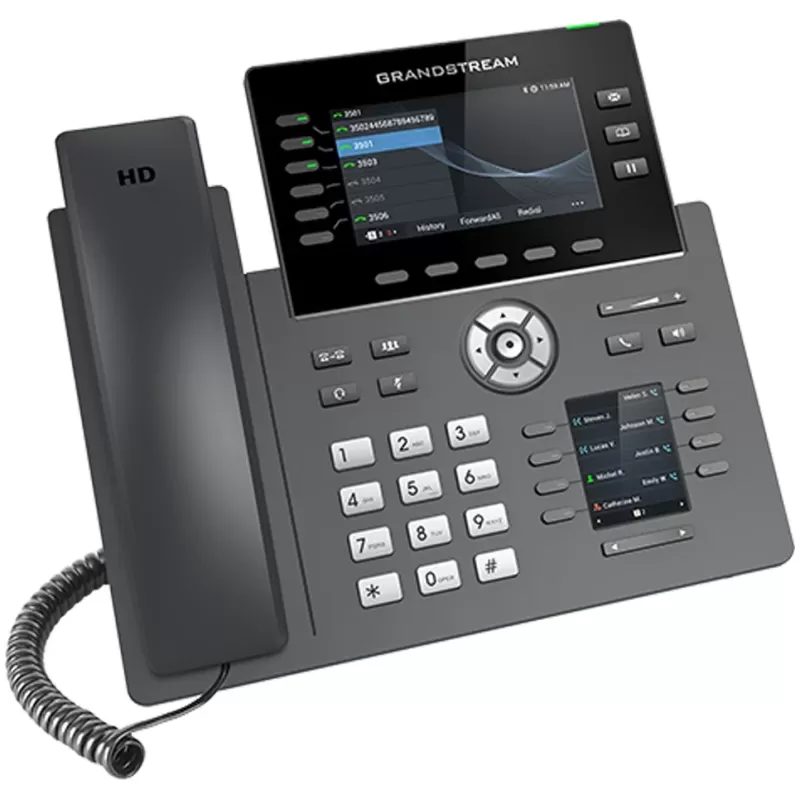 טלפון IP Grandstream GRP2616 צבע שחור