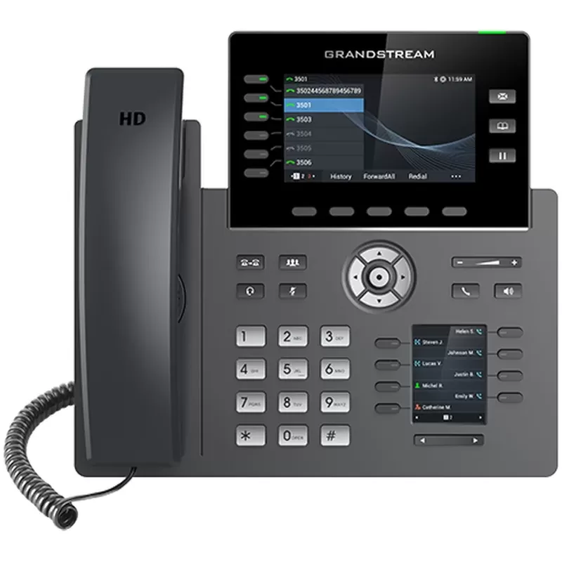 טלפון IP Grandstream GRP2616 צבע שחור