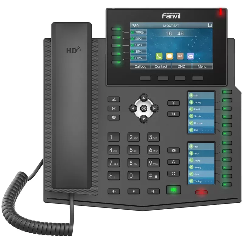 טלפון IP Fanvil X6U צבע שחור טלפון IP Fanvil X6U צבע שחור