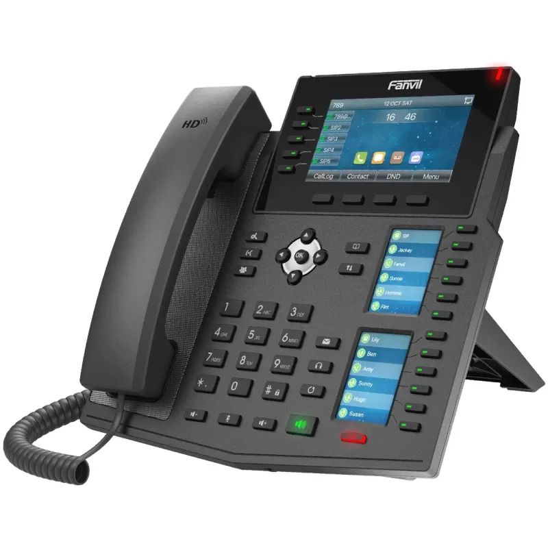 טלפון IP Fanvil X6U צבע שחור טלפון IP Fanvil X6U צבע שחור