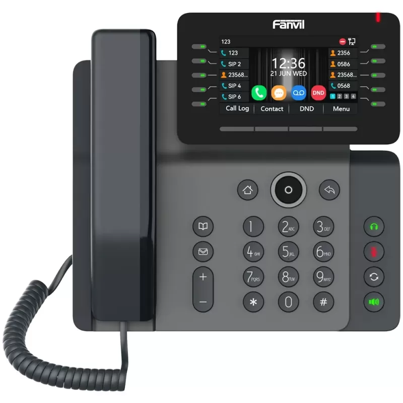 טלפון IP Fanvil V65 צבע אפור