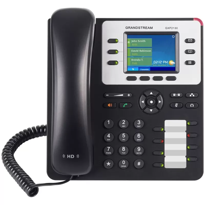 טלפון IP Grandstream GXP2130 v2 צבע שחור