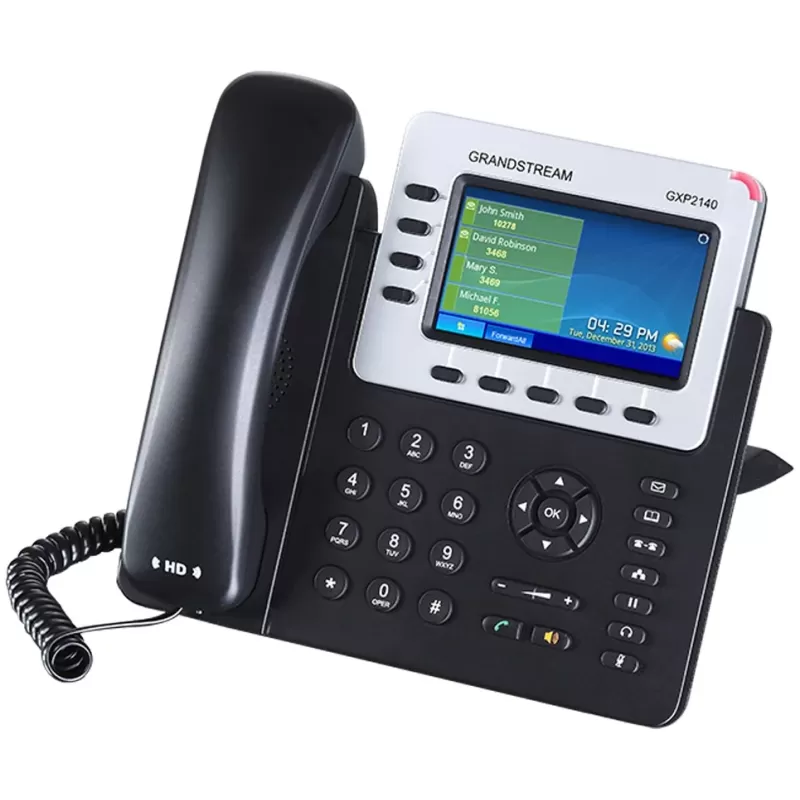 טלפון IP Grandstream GXP2140 צבע שחור טלפון IP Grandstream GXP2140 צבע שחור
