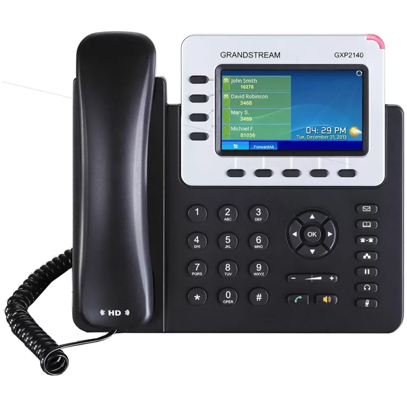 טלפון IP Grandstream GXP2140 צבע שחור טלפון IP Grandstream GXP2140 צבע שחור