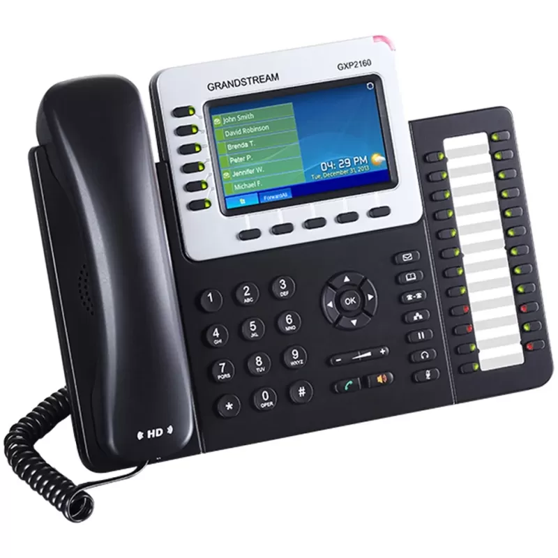 טלפון IP Grandstream GXP2160 צבע שחור טלפון IP Grandstream GXP2160 צבע שחור
