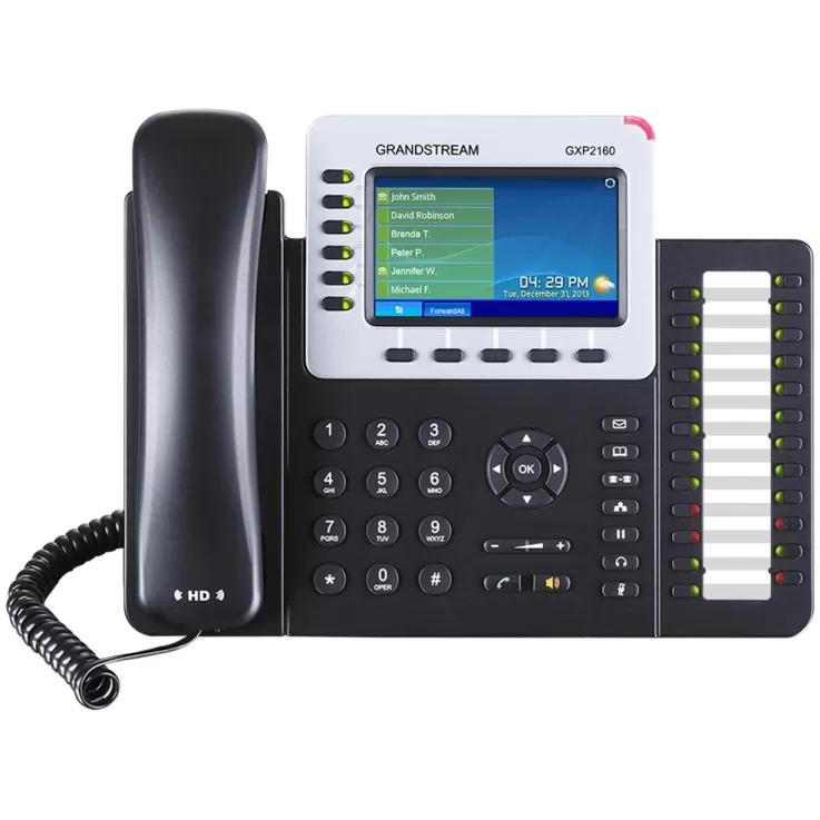 טלפון IP Grandstream GXP2160 צבע שחור טלפון IP Grandstream GXP2160 צבע שחור