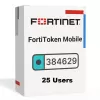 רישיון FORTINET FortiTokenMobile 25 User Electronic FTM-ELIC-25