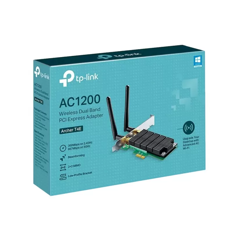 כרטיס רשת PCI-E TP-Link Archer T4E AC1200 כרטיס רשת PCI-E TP-Link Archer T4E AC1200