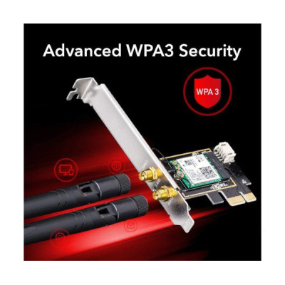 Сетевая Карта Pci-E CUDY WE3000 AX210 WIFI 6E BlueTooth 5.2 PCI-E Сетевая Карта Pci-E CUDY WE3000 AX210 WIFI 6E BlueTooth 5.2 PCI-E