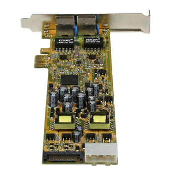 Сетевая Карта StarTech Dual Port Gigabit POE Eth Card PCI-E Сетевая Карта StarTech Dual Port Gigabit POE Eth Card PCI-E