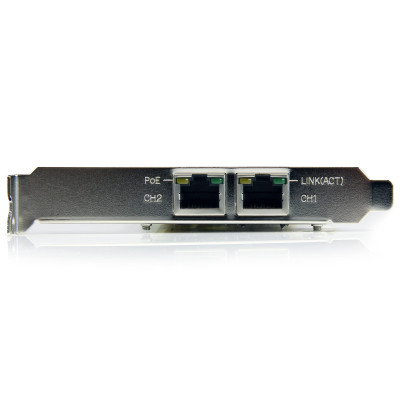 Network Card StarTech Dual Port Gigabit POE Eth Card PCI-E Network Card StarTech Dual Port Gigabit POE Eth Card PCI-E