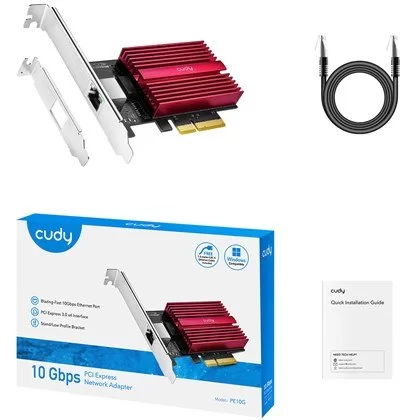 PCI-E Network Card CUDY PE10G 10Gbps PCIE X4