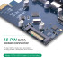 כרטיס רשת UGREEN כרטיס הרחבה PCI-E to LAN Gigabit + USB3.0 x3