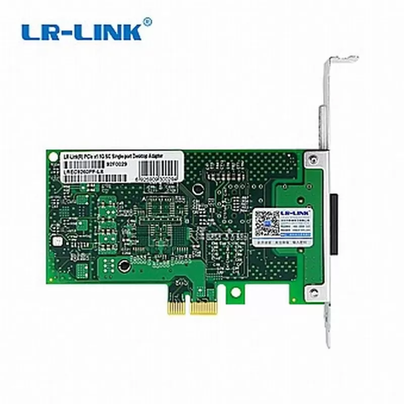 כרטיס רשת PCI-E LR-LINK PCIe x1 1000Base Single Port Fiber Ethernet Adapter - 82576 Based