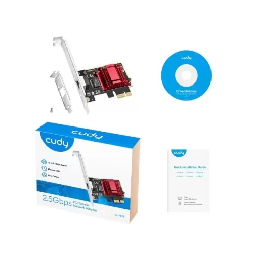 Сетевая Карта Pci-E CUDY PE25 2.5Gbits PCI-E Nework Adapter LP