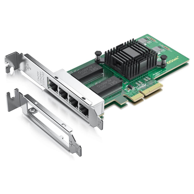 Сетевая Карта 10Gtek 1G 4-ports PCI-Ex4 I350-GE-4T-X4 Сетевая Карта 10Gtek 1G 4-ports PCI-Ex4 I350-GE-4T-X4