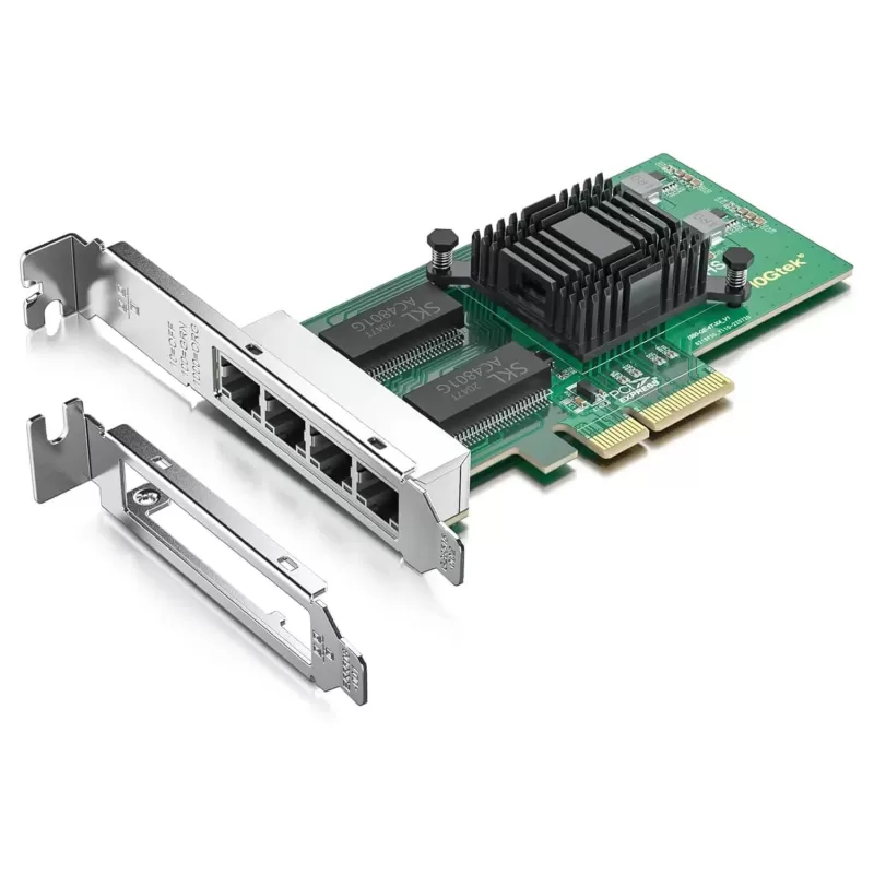PCI-E Network Card 10Gtek 1G 4-ports PCI-Ex4 PCI-E Network Card 10Gtek 1G 4-ports PCI-Ex4