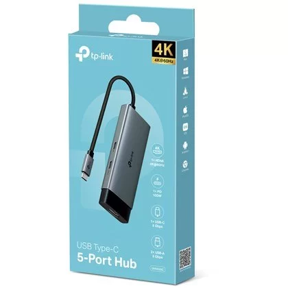 Разветвитель USB TP-Link UH5020C USB Type-C 5-in-1 Hub UH5020C Разветвитель USB TP-Link UH5020C USB Type-C 5-in-1 Hub UH5020C