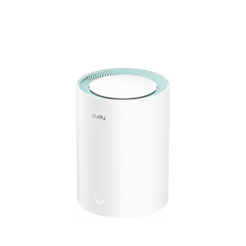 מגדיל טווח CUDY M1500 AX1500 MESH WIFI6 System 1 pack M1500(1-Pack)-IL צבע לבן