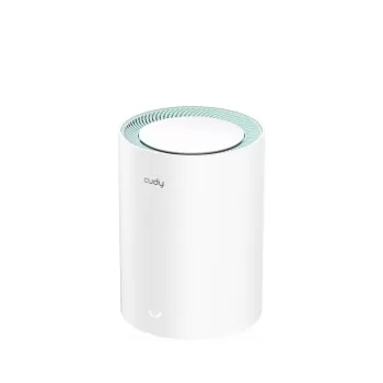 מגדיל טווח CUDY M1500 AX1500 MESH WIFI6 System 1 pack M1500(1-Pack)-IL צבע לבן