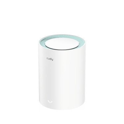 מגדיל טווח CUDY M1500 AX1500 MESH WIFI6 System 1 pack M1500(1-Pack)-IL צבע לבן
