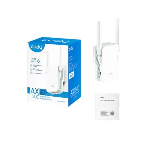 מגדיל טווח CUDY RE1500 Mesh Wi-Fi 6 Range Extender up to 1500Mbps RE1500 מגדיל טווח CUDY RE1500 Mesh Wi-Fi 6 Range Extender up to 1500Mbps RE1500