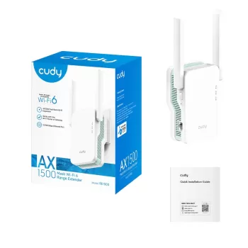 מגדיל טווח CUDY RE1500 Mesh Wi-Fi 6 Range Extender up to 1500Mbps RE1500