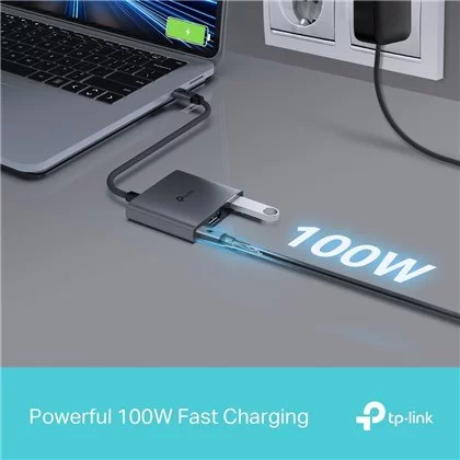 מפצל USB TP-Link UH3020C USB Type-C 3-in-1 Hub UH3020C