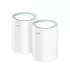Range Extender CUDY M1500 AX1500 MESH WIFI6 System 2 pack M1500(2-Pack)-IL Color:white