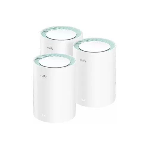 מגדיל טווח CUDY M1500 AX1500 MESH WIFI6 System 3 pack M1500(3-Pack)-IL צבע לבן