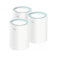 מגדיל טווח CUDY M1500 AX1500 MESH WIFI6 System 3 pack M1500(3-Pack)-IL צבע לבן