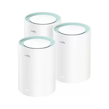 Range Extender CUDY M1500 AX1500 MESH WIFI6 System 3 pack M1500(3-Pack)-IL Color:white