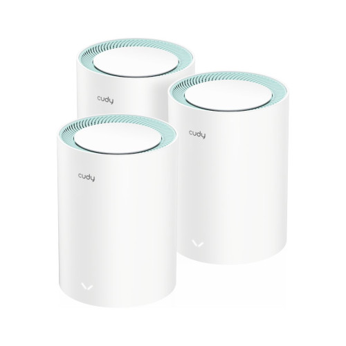 Уселитель Сигнала Wi-Fi CUDY M1500 AX1500 MESH WIFI6 System 3 pack