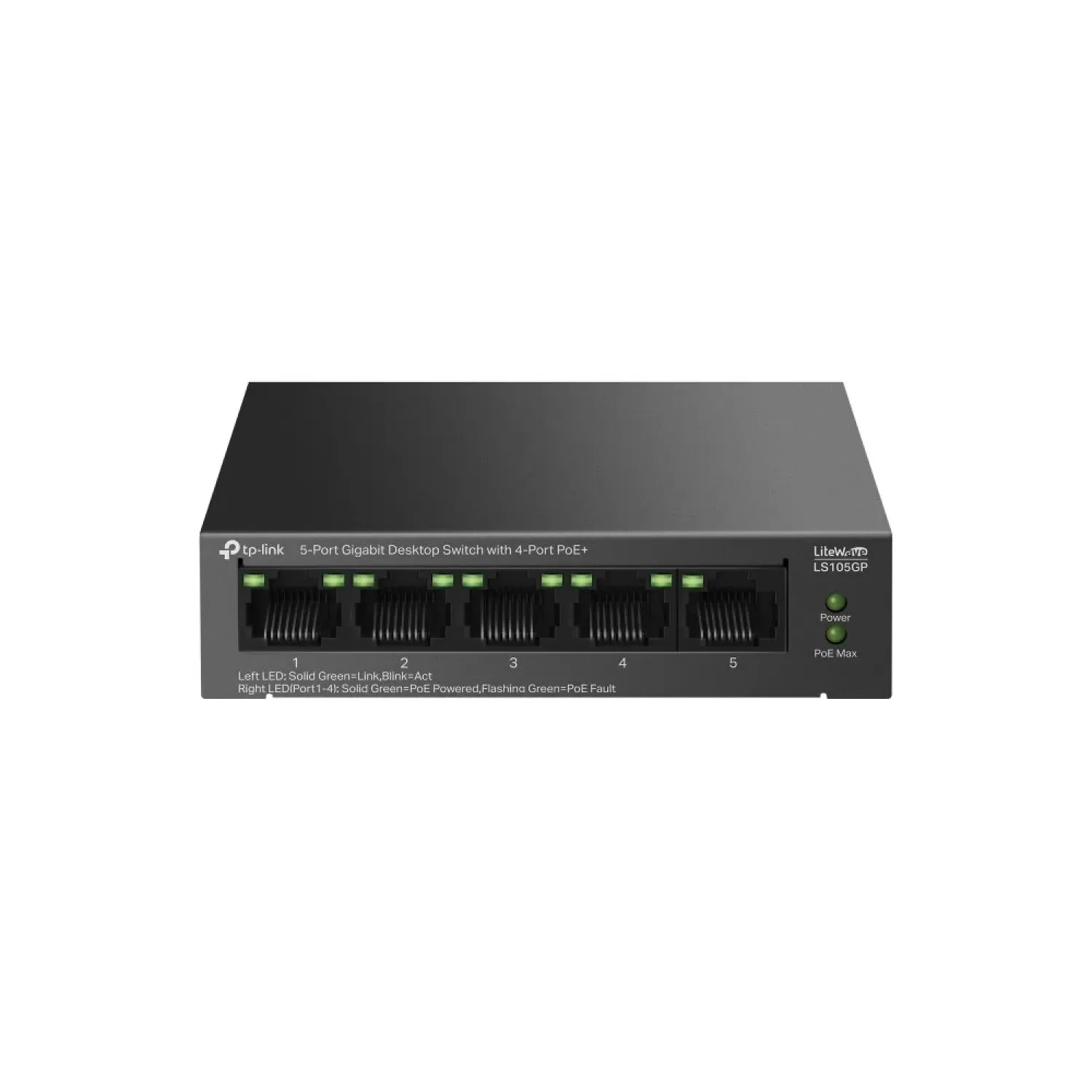 Коммутатор TP-Link LS105GP 5-Port Gigabit Switch LS105GP