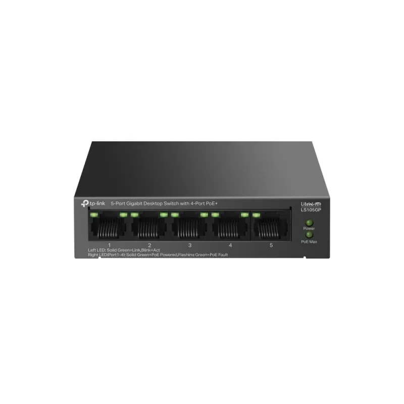 מתג TP-Link LS105GP 5-Port Gigabit Switch LS105GP
