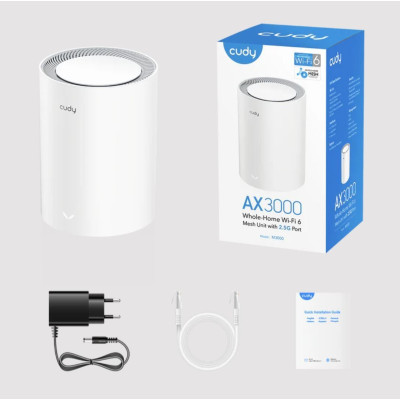 Уселитель Сигнала Wi-Fi CUDY AX3000 2.5G Dual Band Wi-Fi 6 Mesh System.. Уселитель Сигнала Wi-Fi CUDY AX3000 2.5G Dual Band Wi-Fi 6 Mesh System..