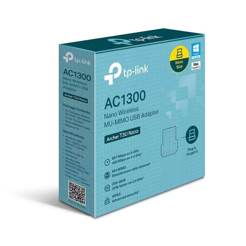 USB Network Card TP-Link Archer T3U Nano AC1300 USB T3U