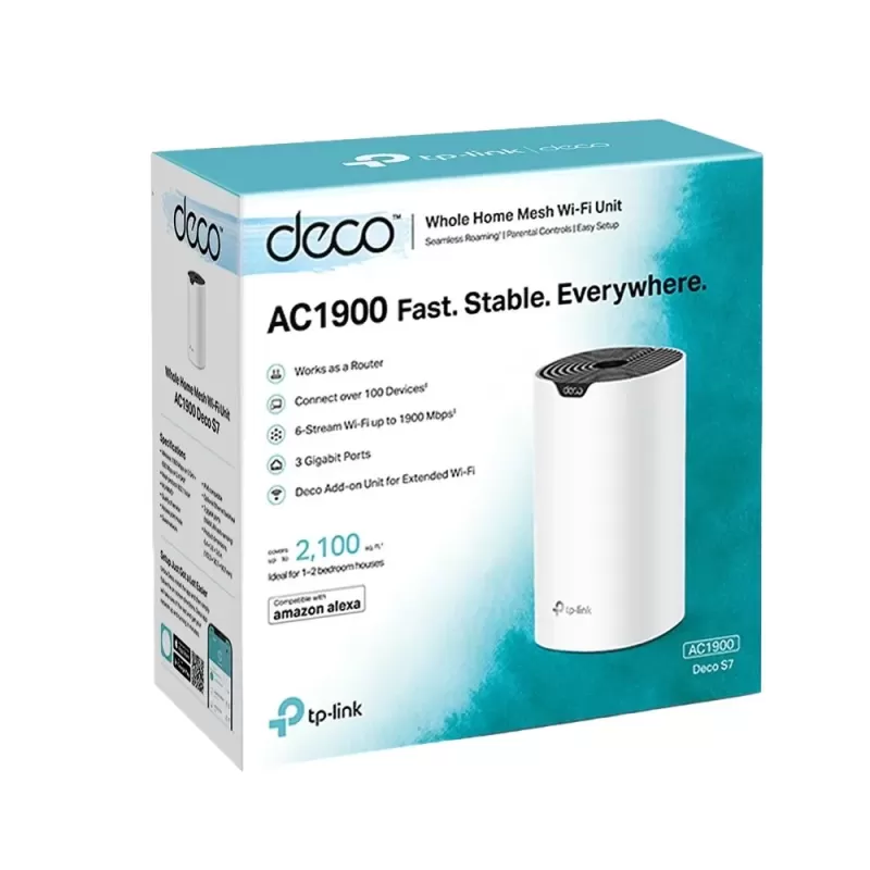 Range Extender TP-Link (1 ) Deco S7 AC1900 Mesh Wi-Fi Deco S7 Color:white