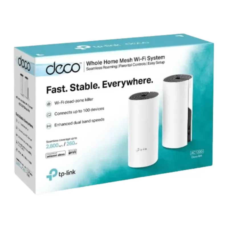 מגדיל טווח TP-Link Deco M4(2-pack) צבע לבן