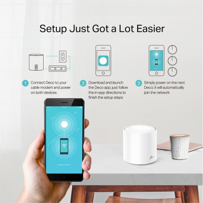 מגדיל טווח TP-Link Deco X20 1-Pack צבע לבן מגדיל טווח TP-Link Deco X20 1-Pack צבע לבן