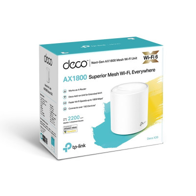 מגדיל טווח TP-Link Deco X20 1-Pack צבע לבן מגדיל טווח TP-Link Deco X20 1-Pack צבע לבן