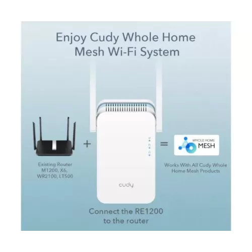 מגדיל טווח CUDY AC1200 Dual Band RE1200 RE1200-IL