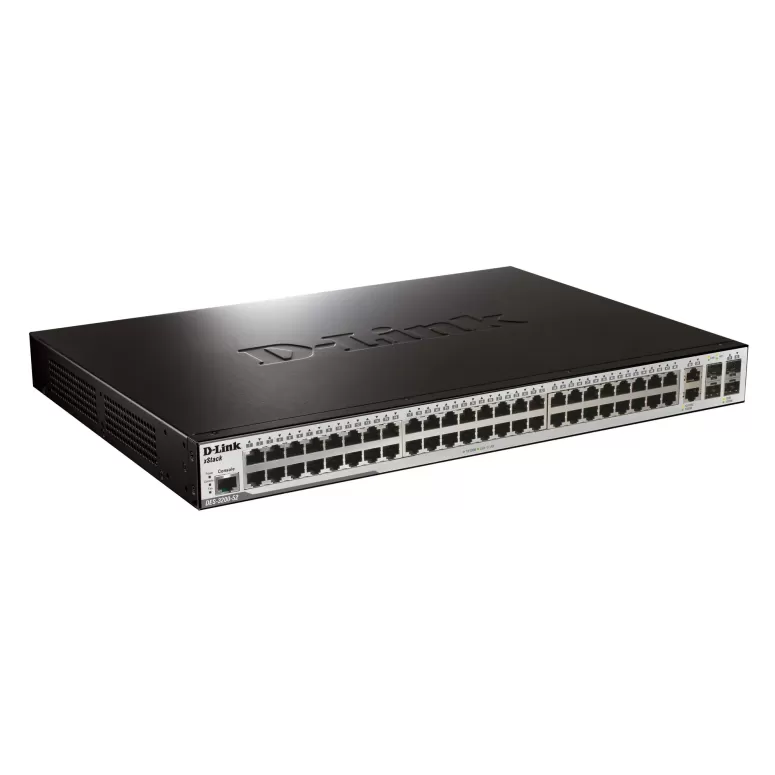 Switch D-Link 48-PORT 10/100 + 2 SFP + 2 COMBO 1000 + L2 MANAGED DES-3200-52