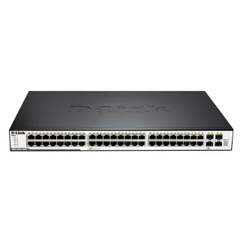 מתג D-Link 48 PORT 4 X SFP/GIGA PORTS + PHY. STACK PORTS UPTO 40GBPS, SDCARD, L2/L3 MANAGED DGS-3120-48TC