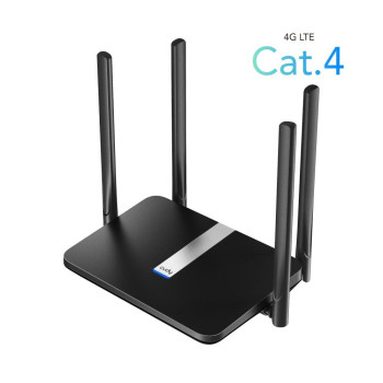 Wireless Router CUDY LT500 4G AC1200 Dual Band LT500_EU-IL Color:black Wireless Router CUDY LT500 4G AC1200 Dual Band LT500_EU-IL Color:black