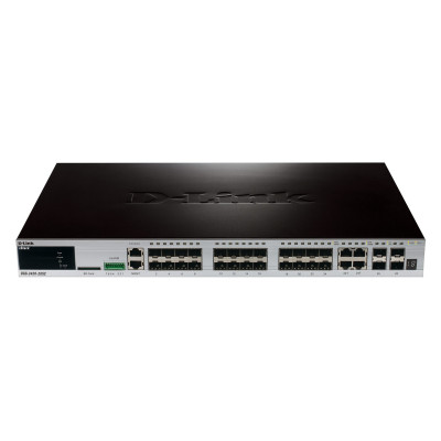 Switch D-Link 24-PORT GIGABIT 20X SFP PORTS + 4X SFP/BASE-T PORTS + 4X 10G SFP+ Switch D-Link 24-PORT GIGABIT 20X SFP PORTS + 4X SFP/BASE-T PORTS + 4X 10G SFP+